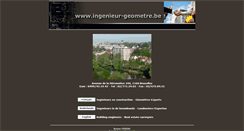 Desktop Screenshot of ingenieur-geometre.be